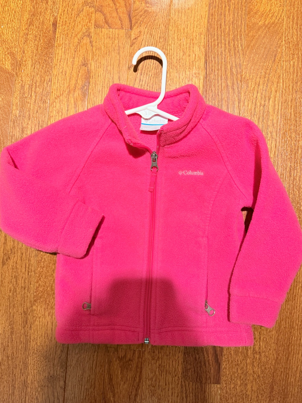 Columbia Bright Pink Girls' Fleece Zip Jacket